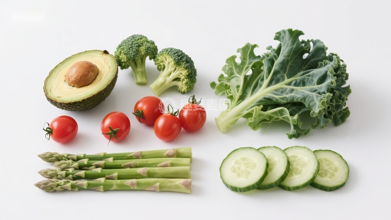 高清大图下载【趣麦麦图】新鲜蔬菜组合展示