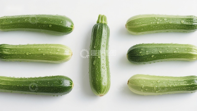 高清大图下载【趣麦麦图】新鲜青瓜排列展示