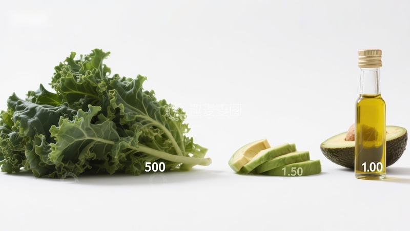 高清大图下载【趣麦麦图】新鲜蔬菜与橄榄油的健康组合