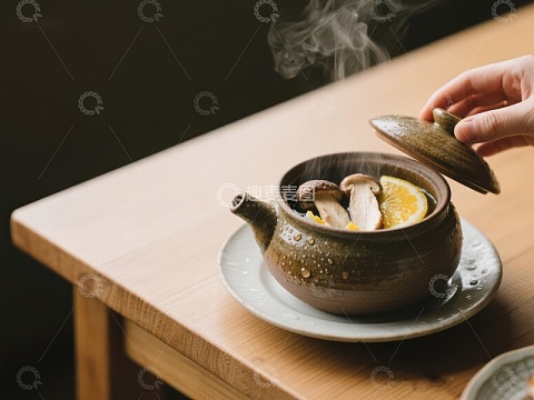 热气腾腾的砂锅炖菜