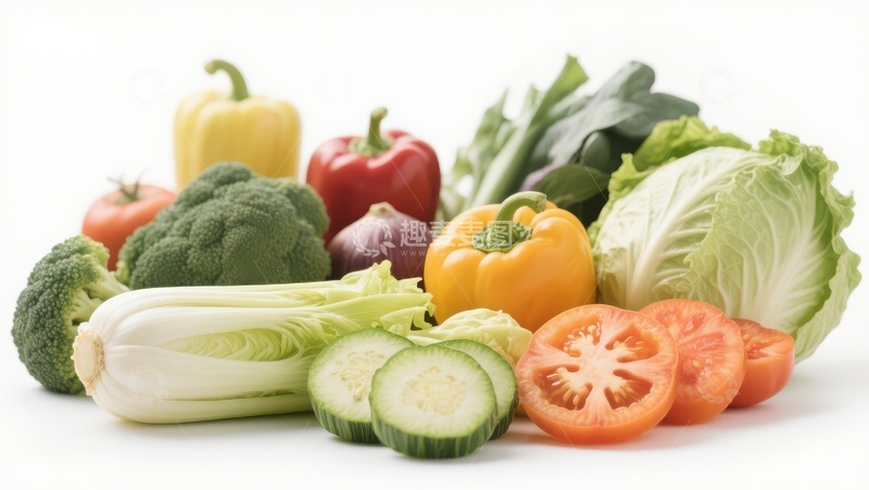 高清大图下载【趣麦麦图】新鲜蔬菜集合展示