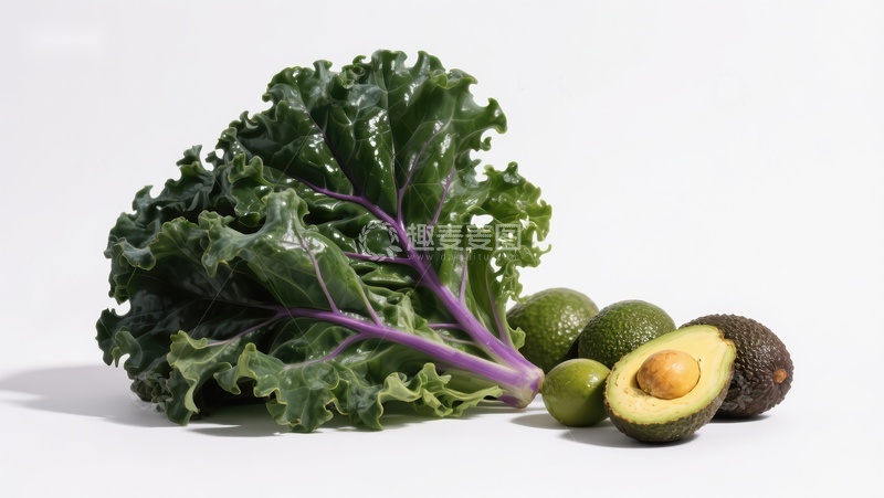 高清大图下载【趣麦麦图】新鲜羽衣甘蓝与鳄梨组合
