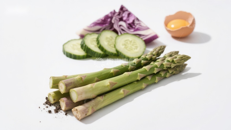 高清大图下载【趣麦麦图】新鲜蔬菜与鸡蛋的组合