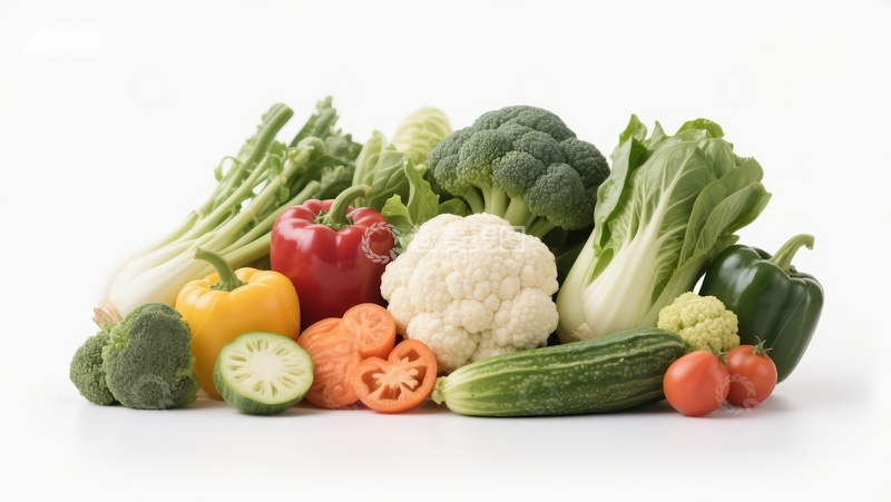 高清大图下载【趣麦麦图】新鲜蔬菜组合展示