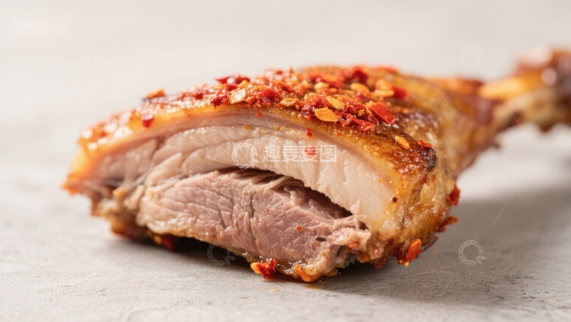 高清大图下载【趣麦麦图】香辣烤肉，外焦里嫩