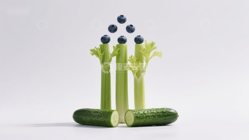 高清大图下载【趣麦麦图】蔬菜水果创意排列