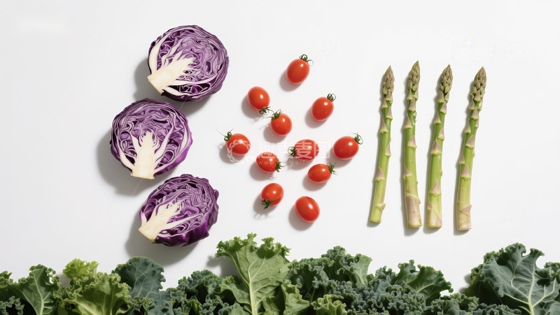 高清大图下载【趣麦麦图】新鲜蔬菜排列展示