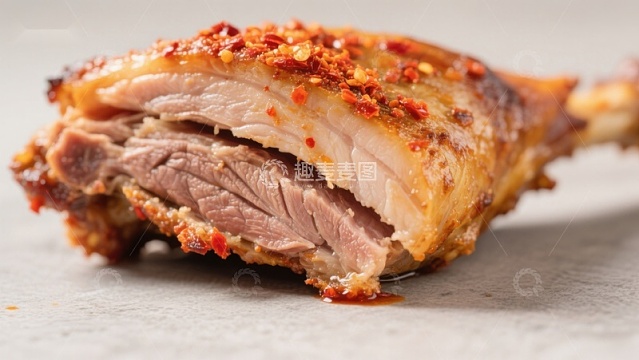 香辣烤肉，外焦里嫩的美味