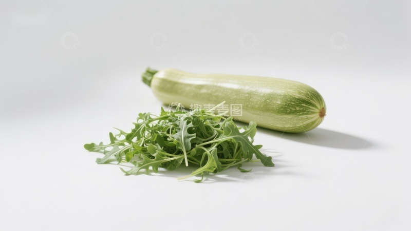 高清大图下载【趣麦麦图】青瓜与芝麻菜的清新组合
