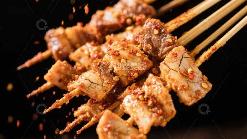 高清大图下载【趣麦麦图】麻辣串串香，诱人美食特写