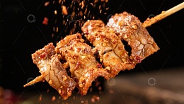 香辣烤肉串，美味诱人