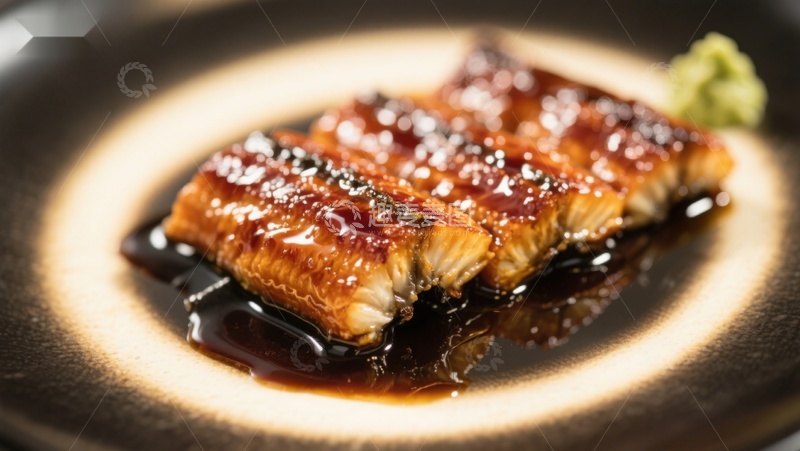 高清大图下载【趣麦麦图】日式烤鳗鱼配酱汁