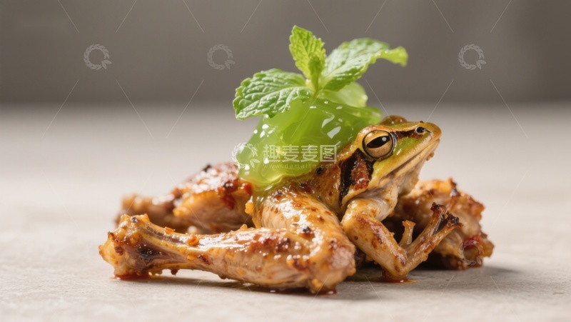 高清大图下载【趣麦麦图】创意料理：青蛙造型美食