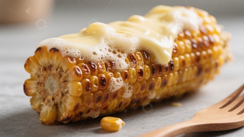 高清大图下载【趣麦麦图】烤玉米配奶油酱