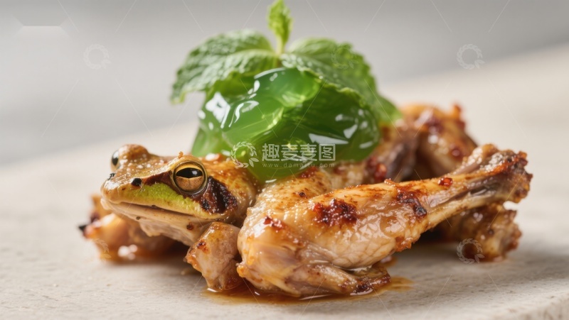 高清大图下载【趣麦麦图】创意料理：青蛙造型美食
