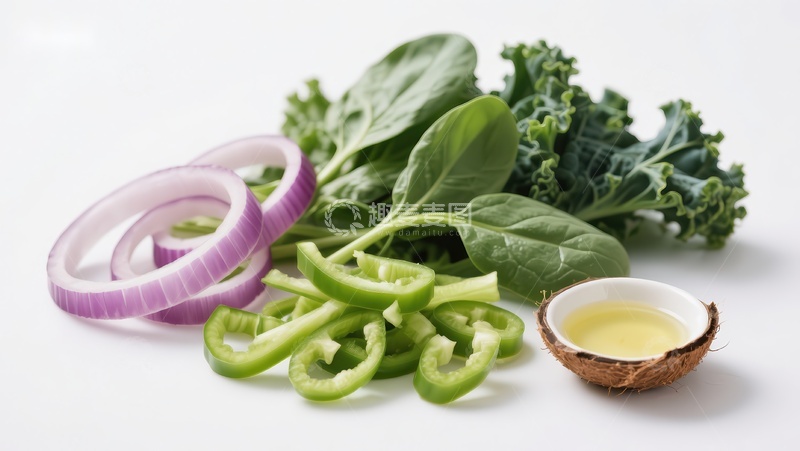 高清大图下载【趣麦麦图】新鲜蔬菜与橄榄油组合