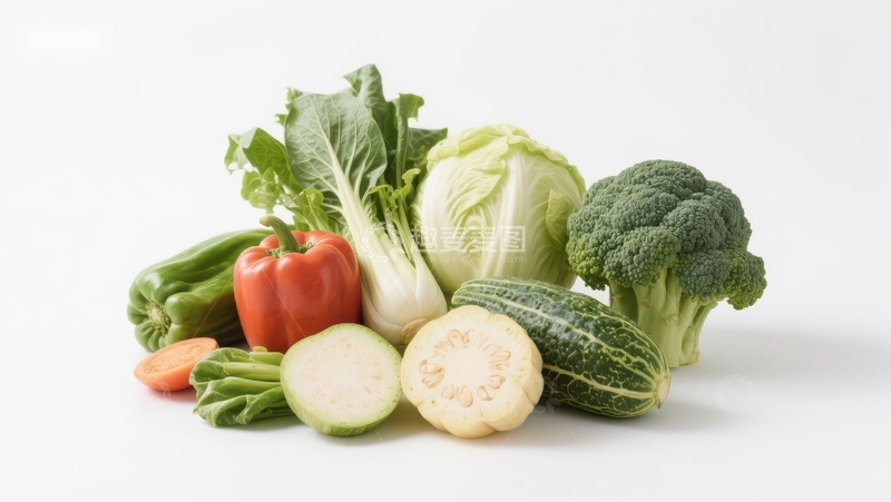 高清大图下载【趣麦麦图】新鲜蔬菜组合展示