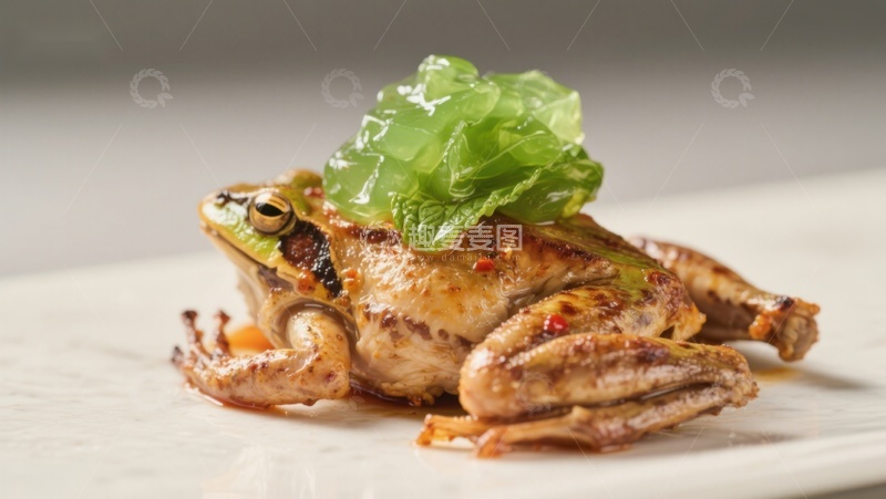 高清大图下载【趣麦麦图】创意料理：青蛙造型美食