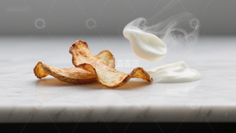 高清大图下载【趣麦麦图】薯片与奶油的完美邂逅