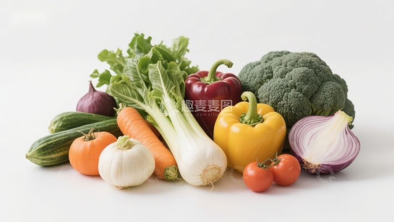 高清大图下载【趣麦麦图】新鲜蔬菜组合展示