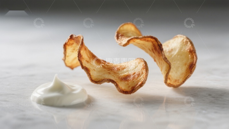 高清大图下载【趣麦麦图】脆片与奶油的完美搭配