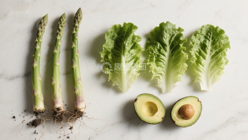 高清大图下载【趣麦麦图】新鲜蔬菜与牛油果的组合