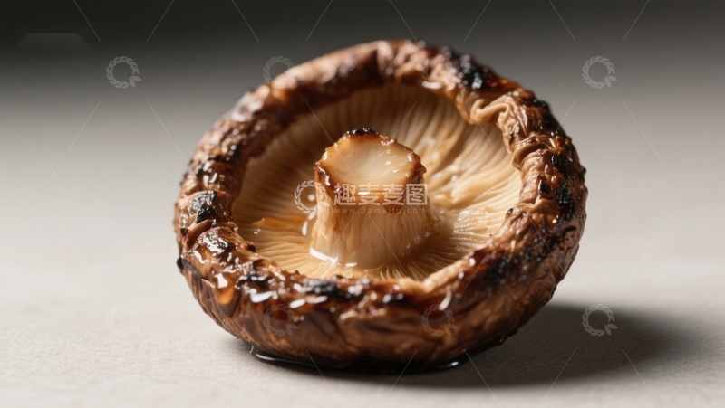 高清大图下载【趣麦麦图】烤制蘑菇特写