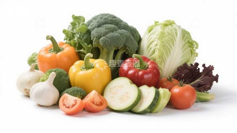高清大图下载【趣麦麦图】新鲜蔬菜集合展示
