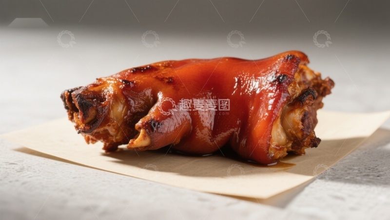 高清大图下载【趣麦麦图】烤制猪蹄特写