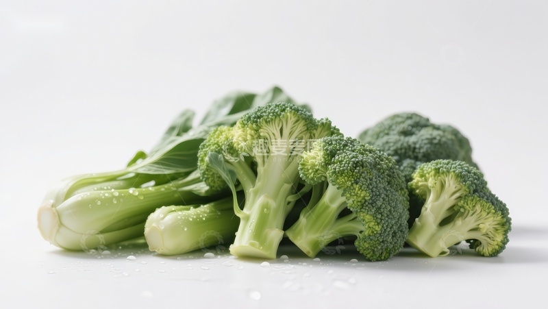 高清大图下载【趣麦麦图】新鲜绿色西兰花堆叠展示