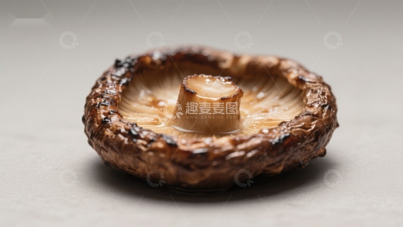 高清大图下载【趣麦麦图】烤制香菇特写