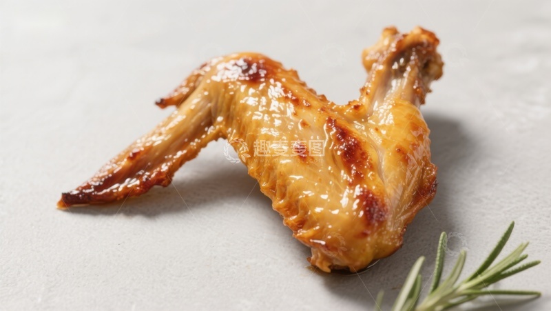 高清大图下载【趣麦麦图】烤鸡翅配迷迭香