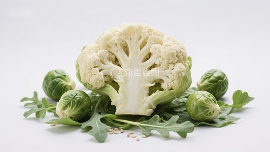 新鲜花椰菜与布鲁塞尔芽甘蓝