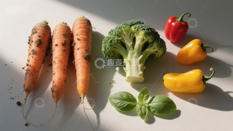 高清大图下载【趣麦麦图】新鲜蔬菜静物展示