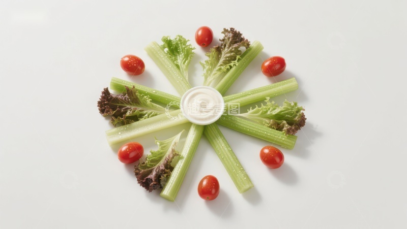 高清大图下载【趣麦麦图】蔬菜拼盘创意摆盘
