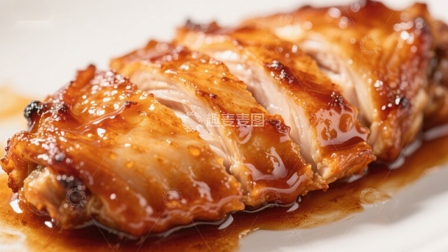 美味烤鸡翅特写