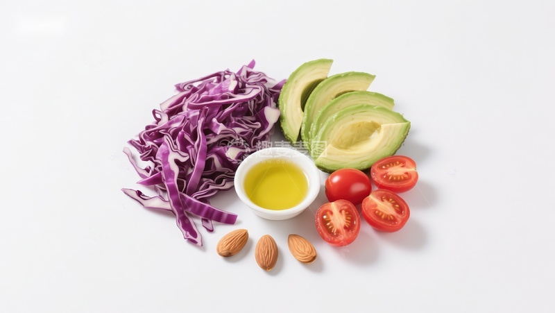 高清大图下载【趣麦麦图】新鲜蔬菜与坚果组合