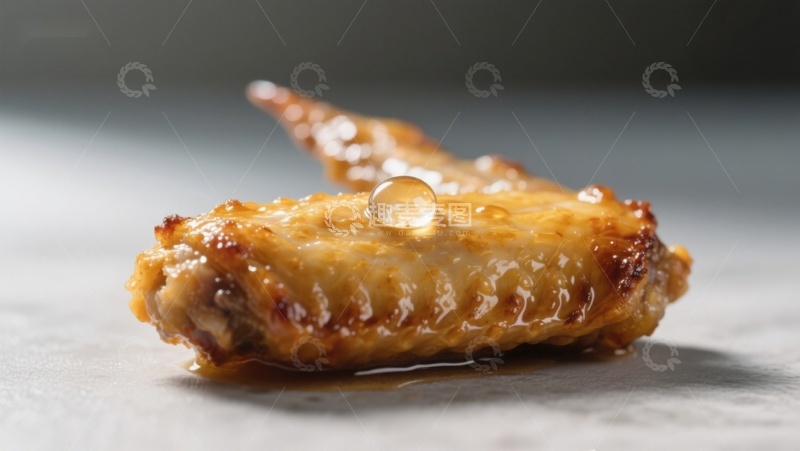 高清大图下载【趣麦麦图】美味烤鸡翅特写