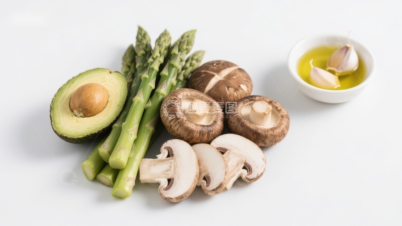 高清大图下载【趣麦麦图】新鲜蔬菜与蘑菇的组合