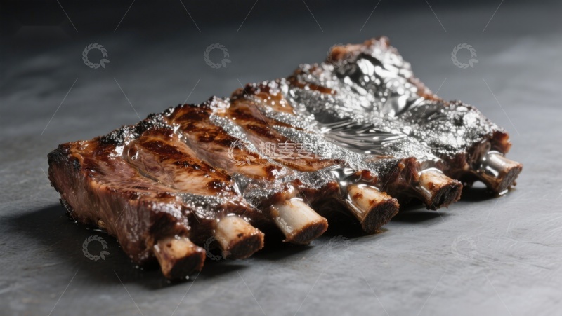 高清大图下载【趣麦麦图】烤制美味排骨