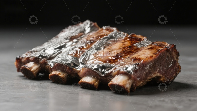 高清大图下载【趣麦麦图】烤制肋排特写