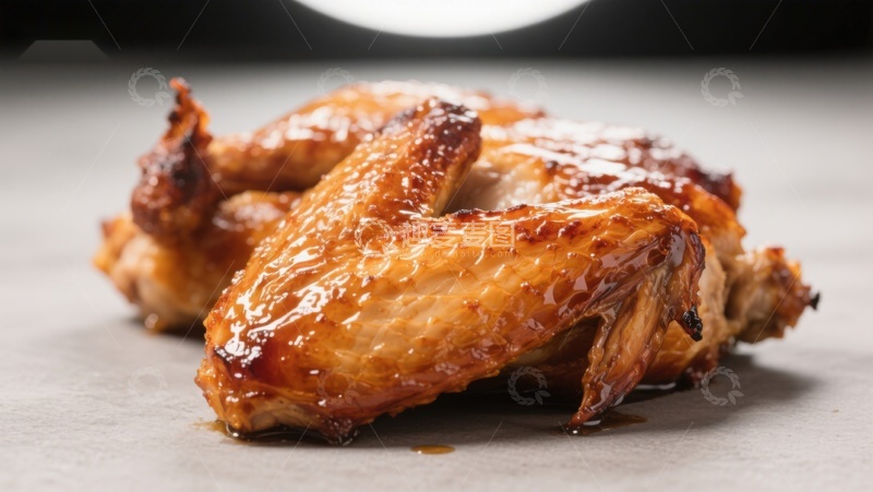 高清大图下载【趣麦麦图】美味烤鸡翅特写
