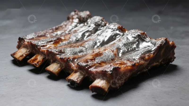 高清大图下载【趣麦麦图】美味烤肋排特写