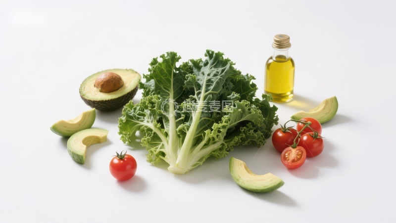 高清大图下载【趣麦麦图】新鲜蔬菜与橄榄油组合