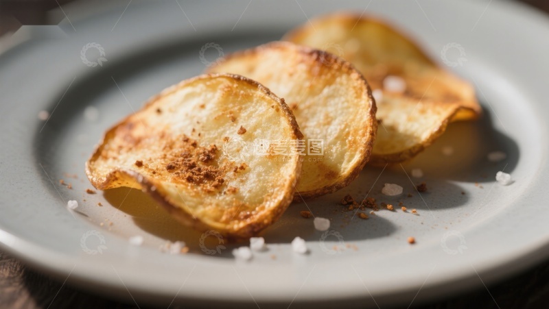 高清大图下载【趣麦麦图】金黄酥脆的薯片