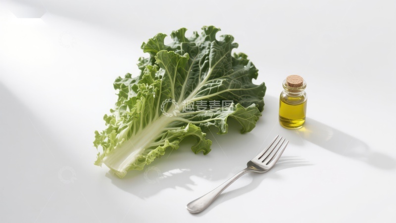 高清大图下载【趣麦麦图】新鲜白菜与橄榄油的简约搭配
