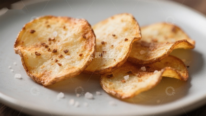 高清大图下载【趣麦麦图】金黄酥脆的薯片
