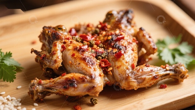 香辣烤鸡翅，诱人美味