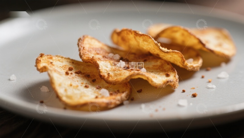 高清大图下载【趣麦麦图】金黄酥脆的薯片