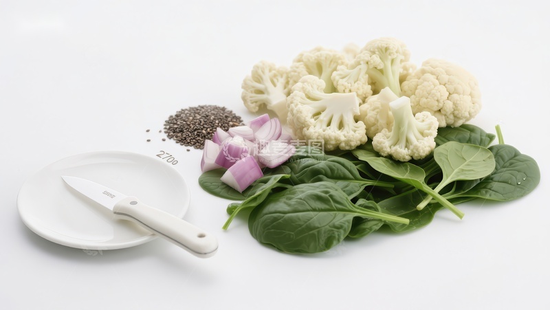 高清大图下载【趣麦麦图】新鲜蔬菜与调料的组合